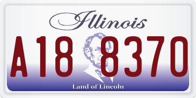 IL license plate A188370