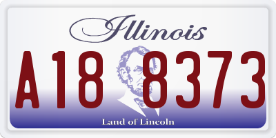 IL license plate A188373