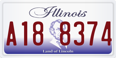IL license plate A188374