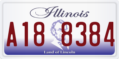 IL license plate A188384