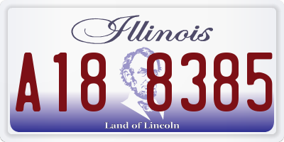 IL license plate A188385