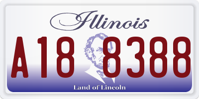 IL license plate A188388