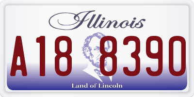 IL license plate A188390