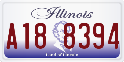 IL license plate A188394