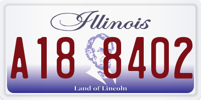 IL license plate A188402