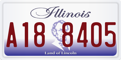 IL license plate A188405