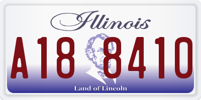 IL license plate A188410