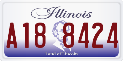IL license plate A188424