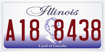 IL license plate A188438