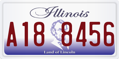 IL license plate A188456