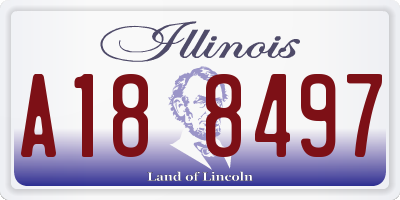 IL license plate A188497