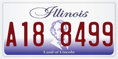 IL license plate A188499