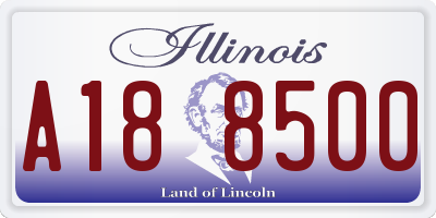 IL license plate A188500