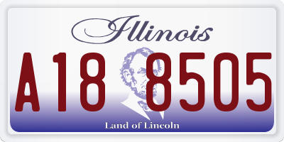 IL license plate A188505