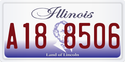 IL license plate A188506