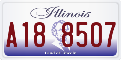 IL license plate A188507