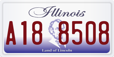 IL license plate A188508