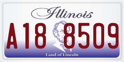 IL license plate A188509