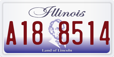 IL license plate A188514