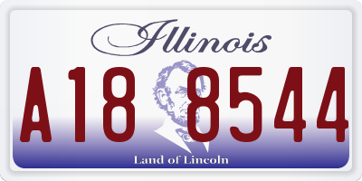 IL license plate A188544