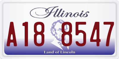 IL license plate A188547