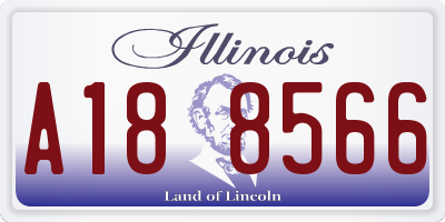 IL license plate A188566