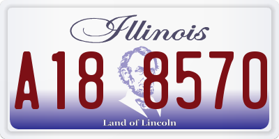 IL license plate A188570