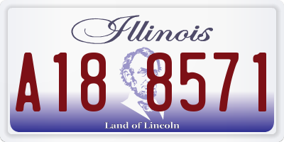 IL license plate A188571