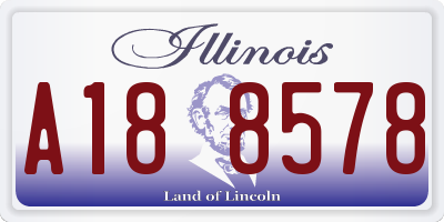 IL license plate A188578