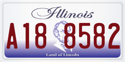 IL license plate A188582