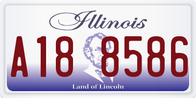 IL license plate A188586
