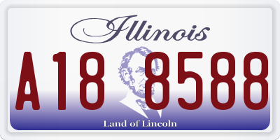 IL license plate A188588