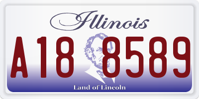 IL license plate A188589