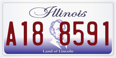 IL license plate A188591