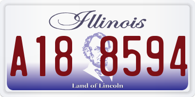 IL license plate A188594