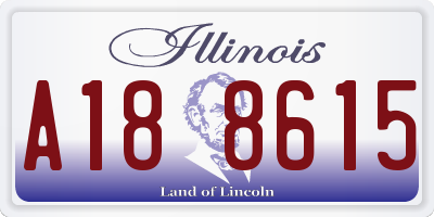 IL license plate A188615