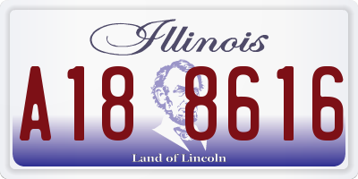 IL license plate A188616