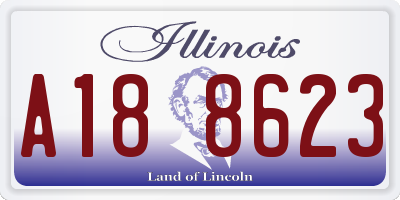 IL license plate A188623