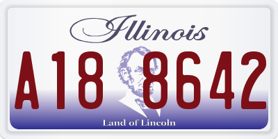 IL license plate A188642