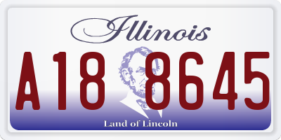 IL license plate A188645