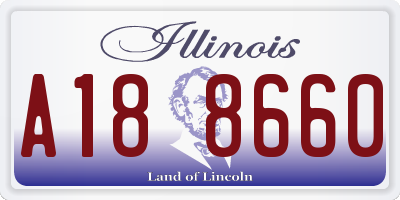 IL license plate A188660
