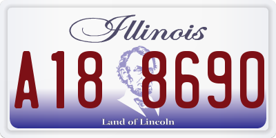 IL license plate A188690