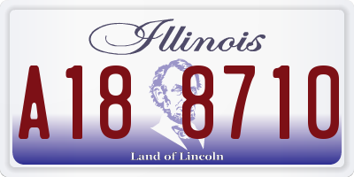 IL license plate A188710