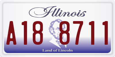 IL license plate A188711