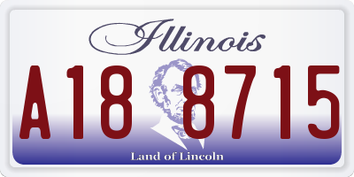 IL license plate A188715