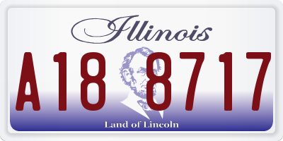 IL license plate A188717