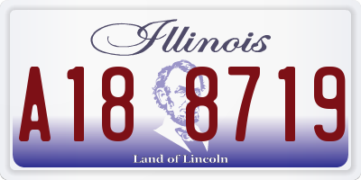 IL license plate A188719