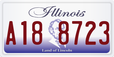 IL license plate A188723