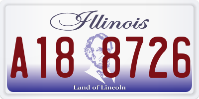 IL license plate A188726