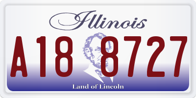 IL license plate A188727